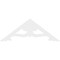 Ekena Millwork Pitch Cornelia Architectural Grade PVC Gable Pediment, 60"W x 22 1/2"H x 1"P (9/12) GPP060X023X100CRN - alternate 4